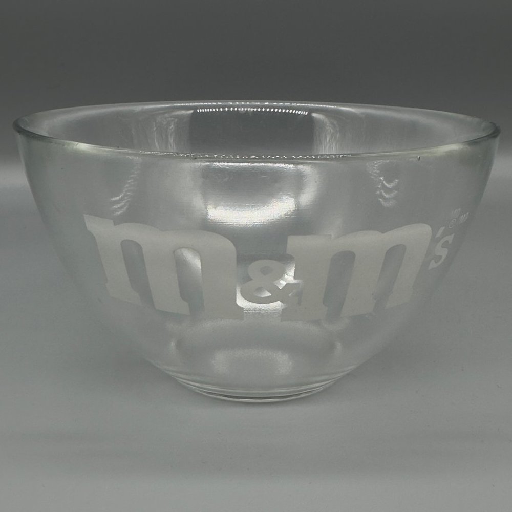 Vintage m&m's glass bowl